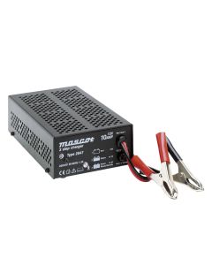 Mascot 2047 12V/10A 3-step Switch Mode SLA Battery Charger with timer, fixed EU mains lead