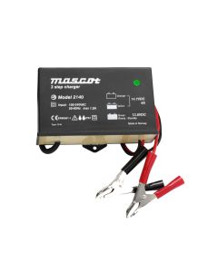 Mascot 2140 24V/2A 3-Step SLA Battery Charger with timer, IP67, fixed EU mains lead