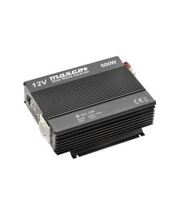 Mascot 2286 600W 12V DC to 230V AC Inverter with EU Socket/Terminal Blocks and Pure sine wave output