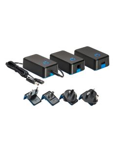 Mascot Blueline 3825 12V DC, 7.5W AC/DC Switch mode power supply, DoE Level VI, CoC tier 2 compliant with modular output connector
