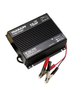 Mascot 9740 12V/10A 3-Step Switch Mode SLA Battery Charger with timer, fixed EU mains lead IP67