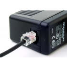 Modular adaptor cable 1.85 Mtr long with a moulded 3639 plug, center negative polarity.