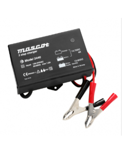 Mascot 2440 12V/4A SLA Battery Charger , IP67 and with a fixed UK plug