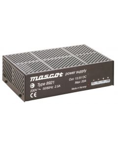 Mascot 8921 13.5V DC, 270W AC/DC Switch mode power supply with fixed EU mains cord and push-on terminals