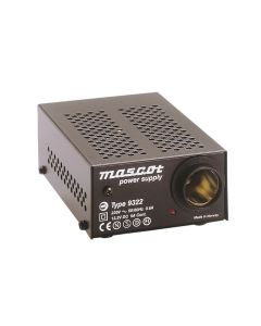 Mascot 9322 13.2V DC, 70W AC/DC Switch mode power supply with fixed EU mains cord and cigarette lighter socket