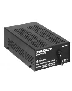 Mascot 9726 13.2V DC, 95W AC/DC Switch mode power supply with 3 pin IEC socket and an unterminated DC cable