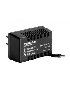 Mascot 9819 13.2V DC, 36W AC/DC Switch mode power supply, complies with EN60601